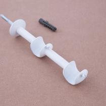 KIT PAR Suporte Duplo Para Varão de Cortina 19x19mm - Aço Escovado, Cromado, Ouro Velho, Branco e Dourado