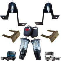 Kit par suporte sup trinco capo cilindro ford cargo novo