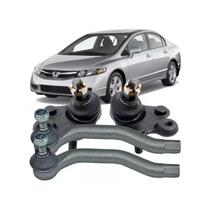 Kit Par Terminal Direção + Par Pivô Honda New Civic (2007-2011) - TRJ