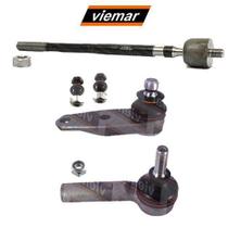Kit par terminal direcao + pivo + articulacao axial direito - kangoo 2003 a 2010 - kit00607 Kit par terminal direcao + pivo + articulacao axial direito - kangoo 2003 a 2010 - kit00607