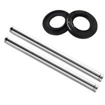 Kit Par Tubo Interno Bengala BY + Par Retentor Plasbytécnica Para Moto Biz 125