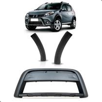 Kit par vão roda menor sandero stepway 2008 a 2011 com moldura central pto Kit par vão roda menor sandero stepway 2008 a 2011 com moldura central pto