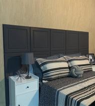 Kit Para (1m²) Placa 3D PVC 50x50 Boiserie Revestimento de Parede e Cabeceira 4UN