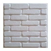 Kit Para (1m²) Placa 3D PVC 50x50 Revestimento de Parede Diamante Alto Revelo 4UN