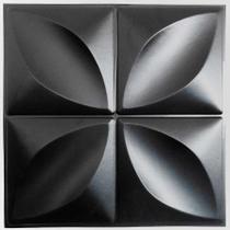 Kit Para (1m²) Placa 3D PVC 50x50 Revestimento de Parede Pétalas 4UN Kit Para (1m²) Placa 3D PVC 50x50 Revestimento de Parede Pétalas 4UN