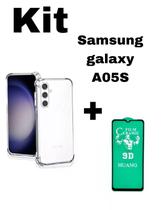 Kit para A05S - Capa Capinha Transparente + Película De Cerâmica 9D Para Samsung Galaxy A05S
