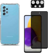 Kit para A72 Capa + Pelicula Fosca Privativa + Câmera para Galaxy A72