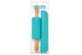 Kit Para Abrir Massa Rolo Silicone Com Tapete Antiaderente 2 Peças Kit Para Abrir Massa Rolo Silicone Com Tapete Antiaderente 2 Peças
