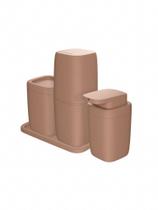 Kit para Banheiro 4 Peças Cores Sortidas Giplás