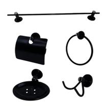 kit Para Banheiro Black de Luxo - PlusHidraulica