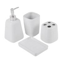 Kit Para Banheiro Branco Coat - Dolce Home