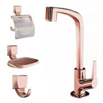 Kit para Banheiro com 4 Peças Rose Gold 2004 F71 - 7140097 - LORENZETTI Kit para Banheiro com 4 Peças Rose Gold 2004 F71 - 7140097 - LORENZETTI