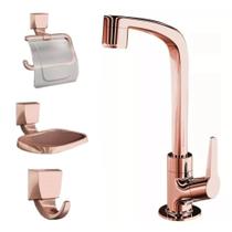 Kit para Banheiro com 4 Peças Rose Gold 2004 F71 - 7140097 - LORENZETTI