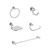 Kit para Banheiro com 5 Peças Super Meber Metais Kit para Banheiro com 5 Peças Super Meber Metais