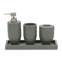 Kit para Banheiro em Poliresina 4 pçs 19175 - Mart