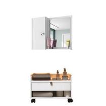 Kit Para Banheiro Espelheira Genova E Gabinete Prisma - JM3 Kit Para Banheiro Espelheira Genova E Gabinete Prisma - JM3