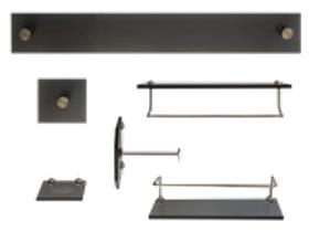 Kit Para Banheiro Jade 8 Fumê Kit Para Banheiro Jade 8 Fumê