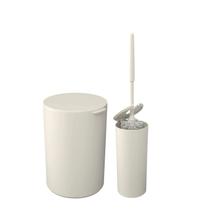 Kit Para Banheiro Lixeira Cesto De Lixo 5L e Escova Sanitária Vassoura Limpar Vaso Privada Kit Para Banheiro Lixeira Cesto De Lixo 5L e Escova Sanitária Vassoura Limpar Vaso Privada