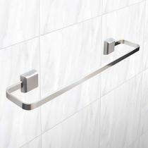 Kit Para Banheiro Luxo 1 Papeleira 1 Porta Toalha De Banho