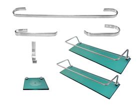 Kit para Banheiro Ônix Leve 01 Reto (7 Peças) Kit para Banheiro Ônix Leve 01 Reto (7 Peças)