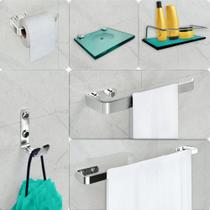 Kit Para Banheiro Perfect 6 Peças Verde - J.A