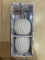 Kit para banheiro (porta escova + saboneteira líquida)