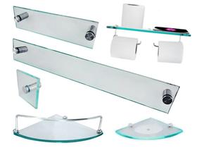 Kit para banheiro Premium MAX 03 (6 Peças) Incolor