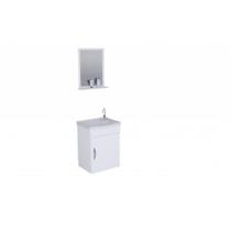 Kit para Banheiro Siena 39CM com 1 Porta 578202 Branco Rorato - A.J. Rorato Kit para Banheiro Siena 39CM com 1 Porta 578202 Branco Rorato - A.J. Rorato
