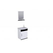 Kit para Banheiro Siena 39CM com 1 Porta 578202 Preto/Branco Rorato - A.J. Rorato Kit para Banheiro Siena 39CM com 1 Porta 578202 Preto/Branco Rorato - A.J. Rorato