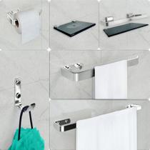 Kit Para Banheiro Star 6 Peças Fumê