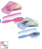 Kit para banho petita color na cor azul ou na cor rosa