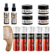 Kit Para Barba 4POR1, 5 Blend Barba de Respeito e Pente