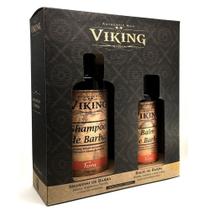 Kit Para Barba Com Shampoo E Balm Linha Terra - Viking