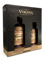 Kit Para Barba Com Shampoo E Balm Mar Viking