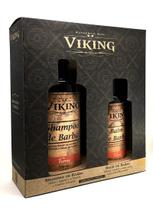 Kit Para Barba Com Shampoo E Balm Terra Viking