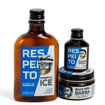 Kit para Barba Shampoo + Balm + Óleo - Barba de Respeito