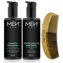 Kit Para Barba Shampoo + Condicionador Hidratação Volume e Brilho 150mL Menspa - MEN'Spa Cosméticos