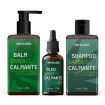 Kit para Barba Vegano - Shampoo, Balm e Óleo Ozonizado para Barba Don Alcides CB2