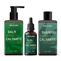 Kit para Barba Vegano - Shampoo, Balm e Óleo Ozonizado para Barba Don Alcides CB2