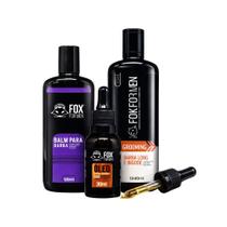 Kit Para Barba volume e textura groodming E Óleo E Balm
