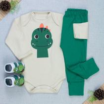 Kit para Bebê Body, Calça e Pantufa Temático Bichinhos Fofos Kit para Bebê Body, Calça e Pantufa Temático Bichinhos Fofos