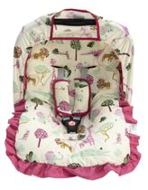 Kit Para Bebê Conforto 04 Pçs TR - Girafa Pink Kit Para Bebê Conforto 04 Pçs TR - Girafa Pink