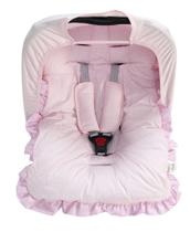 Kit Para Bebê Conforto 04 Pçs TR - Poá Rosa Kit Para Bebê Conforto 04 Pçs TR - Poá Rosa