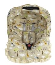 Kit Para Bebê Conforto 04 Pçs TR - Safari Caqui Kit Para Bebê Conforto 04 Pçs TR - Safari Caqui