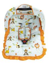 Kit Para Bebê Conforto 04 Pçs TR - Safari Laranja Kit Para Bebê Conforto 04 Pçs TR - Safari Laranja