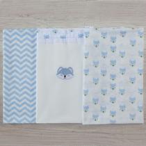 Kit Para Bebe Cueiro 3 Peças Varias Estampas