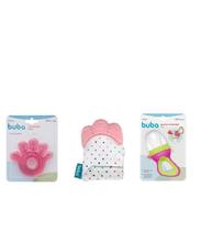 Kit Para Bebê, Mãozinha + Luvinha + Porta Frutinha - Buba