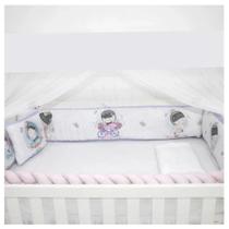 Kit para Berço 09 Peças Americano Baby Amor Menininha Lilás