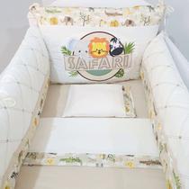 kit para berço safari bordado