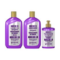 Kit para cabelo shampoo cond. creme s/ enxague desamarelador extraordinario